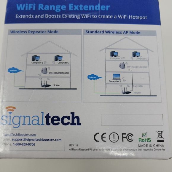 Signaltech Wifi Range Extender Internet Signal Booster Wifi Hotspot NEW - Picture 5 of 7
